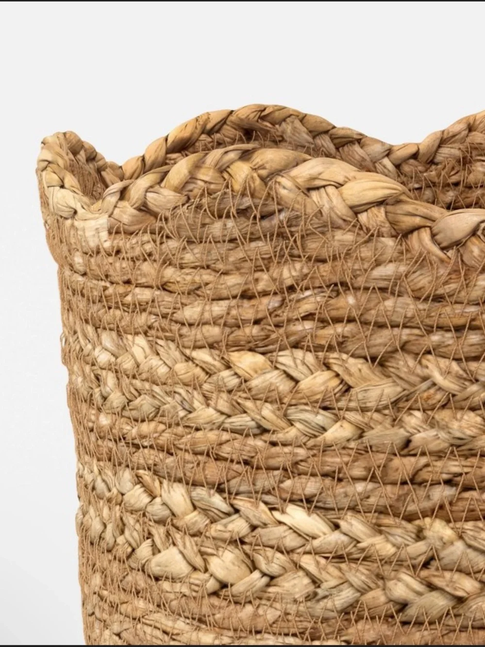 Scalloped Edge Natural Woven Gifting Basket - Threshold™ Spring 2026